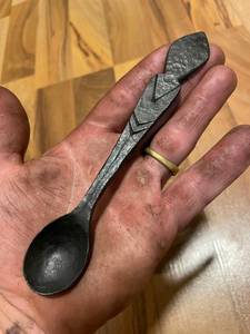 Juego de 6 piezas de cuchara de metal hecha a mano de alta calidad a un precio asequible para uso en restaurantes y hoteles - Product Image 3