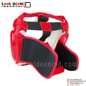 Casque de boxe d'entraînement professionnel - Protège-têtes personnalisés en cuir/PU/tissu Ammara avec une protection douce et flexible à ajustement parfait - Product Image 2