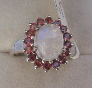 Handmade Rainbow Moonstone <b>Ring</b> for Women Natural Stone Set <b>925</b> Sterling <b>Silver</b> Marquise Shape Everyday Wear Jewelry Shah Gems - Product Image 1