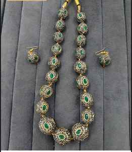 Nouveaux bijoux indiens Perles rondes en pierre Perles de mala de haute qualité Multicolores Perles faites à la main Produit en vrac Collier - Product Image 2