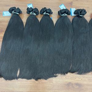 Listo para enviar Extensiones de cabello vietnamita crudo sin procesar Paquetes de cabello virgen ondulado recto sedoso Tipo de cabello humano crudo - Product Image 1