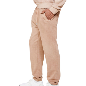 Pantalon de survêtement décontracté taille haute pour homme, style tendance, en coton uni, design personnalisé, anti-plis, coupe droite - Product Image 4