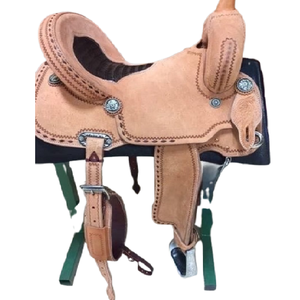 Selle de cheval en cuir de haute qualité et selle de style occidental en cuir de cheval agréable Cuir de haute qualité Confortable et agréable - Product Image 1