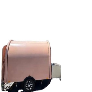Popular Small Mobile Coffee Shop Cart <b>Towable</b> Food Trailer Full Kitchen for Coffee Pizza BBQ Hotdog Ice Cream Aluminum - Product Image 1