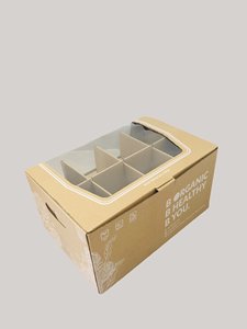 Patrón personalizable Flexo Impreso 3mm de espesor Cajas de papel impermeables Diseño moderno Materiales reciclados para el envasado de alimentos - Product Image 4