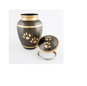 High Quality Brass Metal Cremation <b>Urn</b> Handmade Customizable Durable Large Capacity American Style Outdoor <b>Pet</b> <b>Urn</b> Sale - Product Image 5