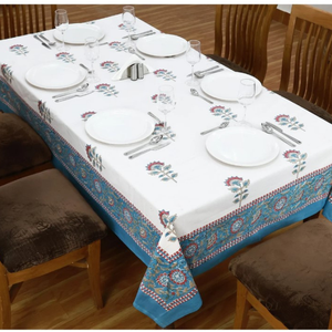 Manteles de algodón hechos a medida con borlas de flores bordadas, cubierta de mesa rectangular a prueba de polvo para cocina, comedor, fiesta, Decoración de mesa - Product Image 2