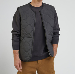 Chaleco Acolchado para Hombre, Chaqueta sin Mangas, Chaleco Acolchado, Cálido para Invierno, Ligero, Informal para Exteriores, Calentador Corporal, Ropa de Trabajo, 100% Algodón - Product Image 1