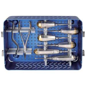 Instrumentos Quirúrgicos Navel, Kit de Extracción de Acero Inoxidable de Alta Calidad Clase I, Instrumentos Dentales, Caja de Aluminio, 8 Piezas, CE - Product Image 3