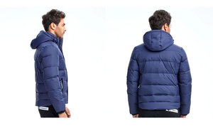 Blouson aviateur en cuir de mouton rouge pour homme, toile imperméable respirante, hiver épais, fermeture éclair, 2025 - Product Image 4