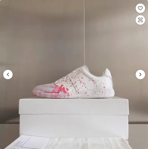2026 Vintage Stijl Lederen Sneakers voor Koppels, Lage Sneakers met Veters, Handgeschilderde Graffiti, Trendy Straatschoenen voor Wandelen, Modieus - Product Image 6
