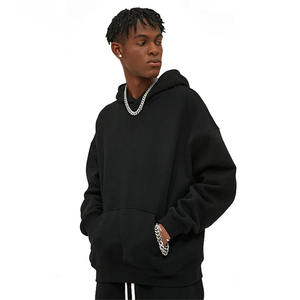 High Quality 300gsm Heavyweight Pullover <b>Hoodie</b> Hoodies Cotton Spandex Drop Shoulder No Strings Heavy <b>Oversized</b> <b>Men</b> Hoodies - Product Image 6