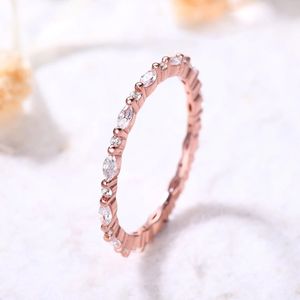 แหวนเพชรหรูหราดีไซน์ใหม่แหวนทองคำแท้พร้อมแหวนเพชรแท้ - Product Image 3