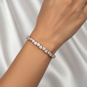 8.00CTW Heart Shape Sustainable Lab Created Diamonds Tennis <b>Bracelet</b> High-End Fine Jewelry Brilliant Diamond Link <b>Bracelet</b> - Product Image 2