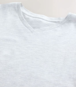 T-shirt à manches courtes et col en V pour hommes T-shirt en coton lourd 260gsm impression personnalisée en vrac - Product Image 6