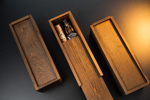 Handmade Premium Custom Single <b>Whiskey</b> <b>Bottle</b> Storage Gift Box Rectangle Design Laser Printed Embossed Finish Stylish Bamboo - Product Image 3