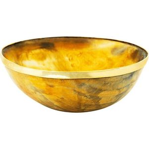Bol en corne artisanal écologique, œuvre d'art traditionnelle, matériau naturel durable, idéal pour un cadeau biologique et éthique - Product Image 4