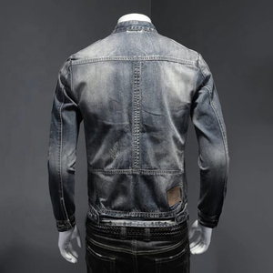 Chaqueta Vaquera Vintage para Hombre, Estilo Desgastado, con Botones, Ajuste Cómodo, Perfecta para Otoño e Invierno - Product Image 6
