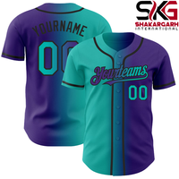 Maillot de baseball personnalisé à rayures fines |   Uniforme d'équipe de sublimation |   Vêtements de sport personnalisés avec nom et numéro