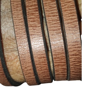 Indian Supplier Top Quality 6mm Wide Flat <b>Leather</b> <b>Cord</b> Thick <b>Cord</b> Braiding String for Export in Bulk Quantity - Product Image 1