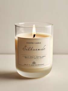 เทียนฝาไม้ไผ่ฝาปิดทำจากไม้สนขวดแก้วเคลือบเงาแบบคลาสสิกหรูหราโลโก้ได้ตามต้องการ - Product Image 3