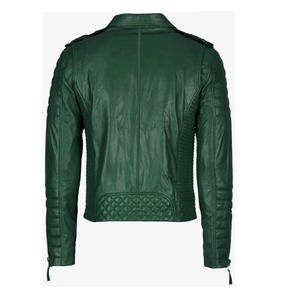 Chaqueta de cuero de piel de oveja auténtica para hombre, abrigo de moda cálido para Otoño/Invierno, acolchado, transpirable, con aire acondicionado, 2023 - Product Image 5