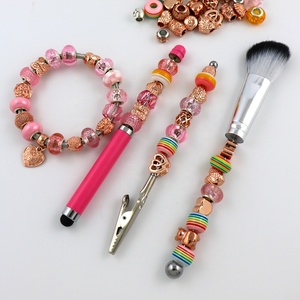 60 pièces de perles <span class=keywords><strong>fantaisie</strong></span> mixtes pour la <span class=keywords><strong>fabrication</strong></span> de <span class=keywords><strong>bijoux</strong></span>, accessoires de <span class=keywords><strong>fabrication</strong></span> de bracelets, perles en acrylique scintillantes pour stylos à perles - Product Image 5