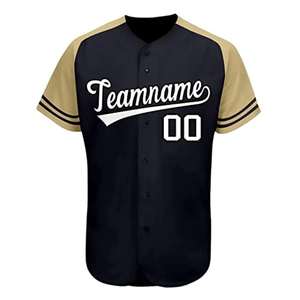 Uniformes de Béisbol y Sóftbol de Diseño Personalizado, Tallas Grandes, Secado Rápido, Impresión por Sublimación, 300g, Alta Calidad, 100% Algodón - Product Image 4