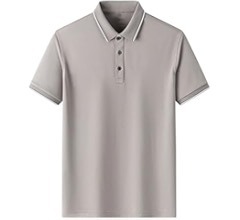 T-shirts de golf vierges en coton de haute qualité pour hommes, polo décontracté à manches courtes avec logo brodé - Product Image 3
