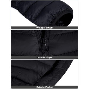 เสื้อโค้ทกันหนาวสำหรับผู้ชายเสื้อพาร์กาลำลองหนาแบบลำลองใส่ได้พอดีตัวกันน้ำคอปกตั้งได้โค้ทแจ็กเก็ตผู้ชาย - Product Image 4