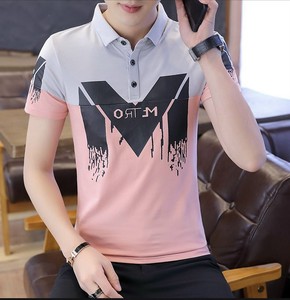 Polo multicolor para hombre, informal, no tejido, bordado, manga corta, activo, saludable, educado, camisetas polo - Product Image 6