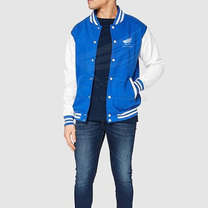 Chaqueta Letterman de Alta Calidad Hecha a Medida para Hombre, con Logotipo Frontal, de Lana/Algodón, Transpirable, para Invierno - Product Image 2