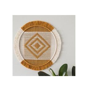 Napperon en macramé de couleur multiple Napperons en paille tressée Fournitures de vaisselle et d'ustensiles de cuisine personnalisées Tampons - Product Image 2