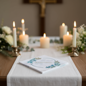 Servilleta Primera Comunion 12 Pcs, Fournitures Élégantes pour Événements Religieux, Serviettes en Papier Décoratives - Product Image 3