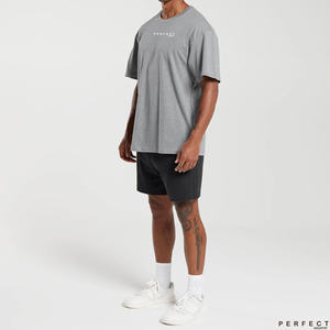 Parfaits t-shirts et ensembles courts de qualité supérieure vêtements pour hommes t-shirts + shorts de couleurs unies avec logo personnalisé ensembles de survêtement de gymnastique - Product Image 5