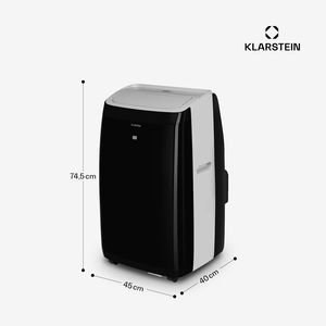 เครื่องปรับอากาศแบบพกพา 12000 BTU สำหรับบ้าน ควบคุมผ่านแอพ WiFi 3 in 1 ระบบทำความเย็น ลดความชื้น และพัดลม สำหรับห้องขนาด 20-35 ตร.ม. 55 เดซิเบล สีดำ - Product Image 6