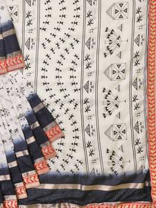 Saree en soie indienne à la mode avec le meilleur prix de gros fabriqué en Inde avec un bon emballage personnalisé de haute qualité - Product Image 4