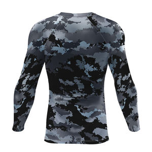 ชุดแรชการ์ดผ้ายืดโพลีเอสเตอร์ O-Neck,ชุดรัชการ์ดป้องกันแสงแดดระบายอากาศได้ดีบริการ OEM - Product Image 2