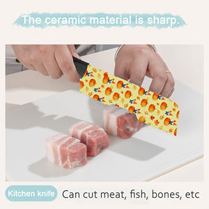 Ensemble de couteaux de chef en céramique, 7 pièces, prix d'usine, nouveautés, utilisation en restaurant, manches en plastique, passe au lave-vaisselle, livraison rapide - Product Image 4