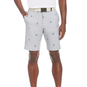 Pantalones cortos de golf ecológicos para hombre, cómodos, elásticos, de lona sólida, bolsillo trasero medio, estampado por sublimación, gráfico - Product Image 5