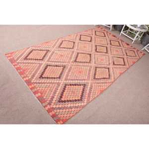 Tapis turc 5,4 x 10,2 pieds, grand tapis vintage, tapis persan rouge - Product Image 2