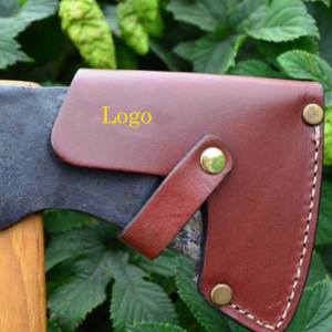Factory Made 2021 Hot Selling Rich Grain <b>Italian</b> Quality Leather Sheath for Tomahawk AXE Hatchet - Product Image 4