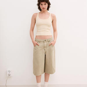 2025 conception personnalisée été femmes Shorts chauds taille haute couleur unie femme Denim Shorts pour femmes Jean Shorts - Product Image 4