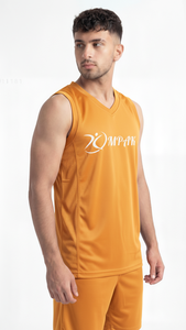 Camiseta de Baloncesto Premium Color Oro Antiguo para Equipos Profesionales, Clubes de Entrenamiento, Ropa Deportiva Transpirable de Malla - Product Image 2