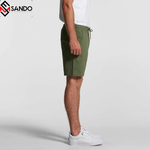 Pantalones Cortos Cargo de Malla de Una Sola Capa para Hombre, Hechos a Medida, de Alta Calidad, Transpirables, 100% Algodón Orgánico, Cintura Alta, Cierre de Botones, Ecológicos - Product Image 6