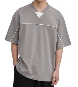T-shirt en jersey pour homme écologique respirant à manches courtes Qualité de luxe Service OEM Conception personnalisée Installations de production en vrac - Product Image 2