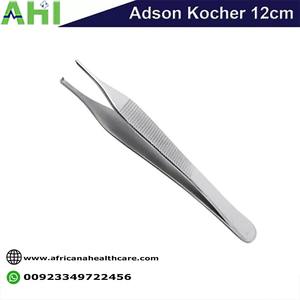 Pinzas Adson Kocher Quirúrgicas AHI de Alta Calidad, Manuales, Reutilizables, Clase I para Cirugía General, Certificadas por la CE - Product Image 2