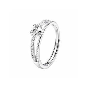 Anillo Romántico Zarkan Crown Heart de Plata de Ley con Baño de Rodio, Incrustaciones de Circonita y Perla, Joyería Fina para Uso Diario - Product Image 3