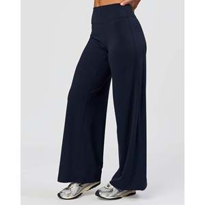 Pantalones de cintura alta tipo lápiz para mujer - Azul marino suave, transpirable y casual - Product Image 2