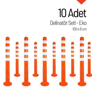 Delimitador Flexible ECO de 100 x 8 cm para Guía de Estacionamiento, Juego de 10 Piezas - Product Image 5